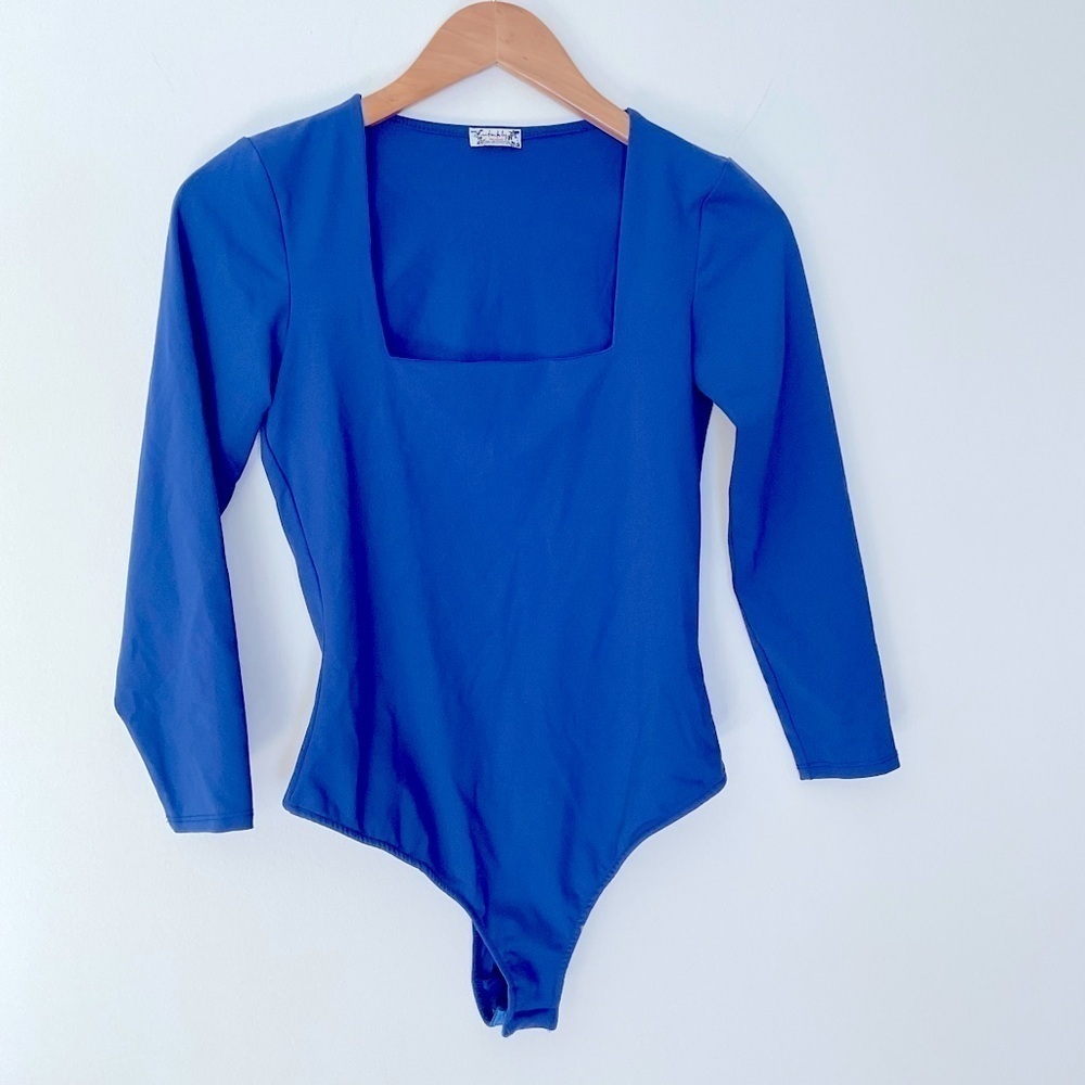 Free People intimately Long Sleeve Square Neck Body Suit, Size S​​​​​